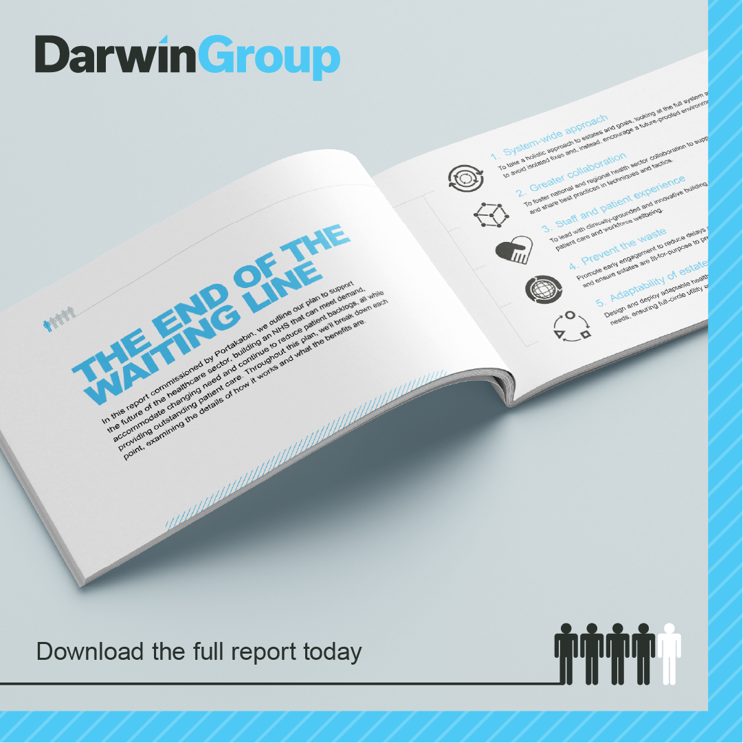 The End of the Waiting Line square image - depicting report contents page and with 'download' CTA